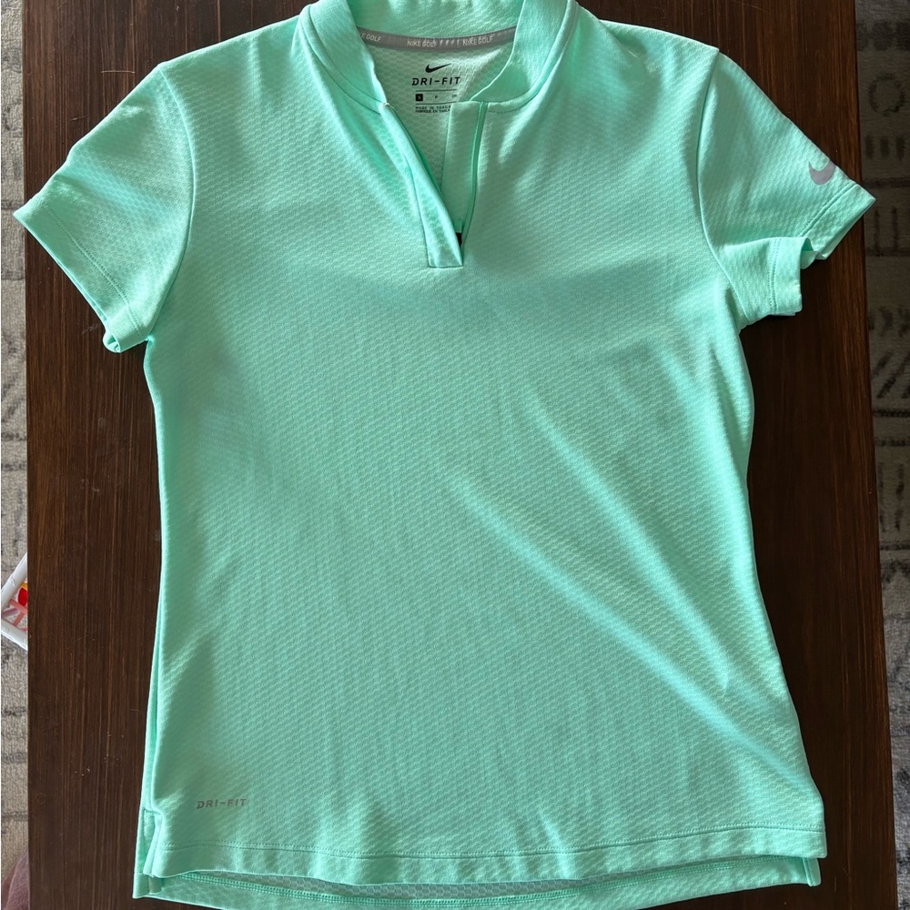 Nike Women's Mint Green Dri-FIT Top